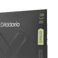D'Addario XT Banjo Nickel Plated Steel, Light, 09-20