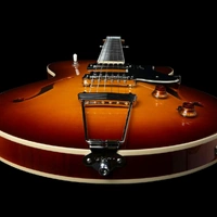 Godin Montreal Premiere Supreme Lightburst Flame HG Semi-Hollow Electric Guitar