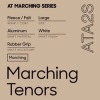 Promark Aluminum Shaft ATA2S  Puff Cover on Felt Head Tenor Mallet