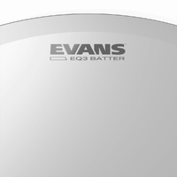 Evans EQ3 Frosted Bass Drum Head, 20 Inch