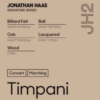 Promark Jonathan Haas JH2 Staccato Timpani Mallets