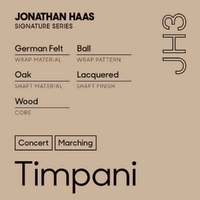 Promark Jonathan Haas JH3  Hard Timpani Mallets