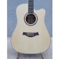 LA Guitars Spruce/ Mahogany Dreadnought Acoustic Guitar C/w Cutaway