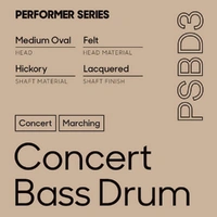 Promark Performer Series PSBD3 General Bass Drum Mallet