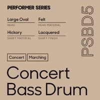 Promark Performer Series PSBD5 Legato Bass Drum Mallet