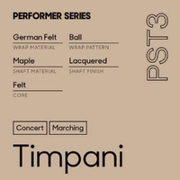 Promark Performer Series PST3 Medium/General Maple Timpani Mallet