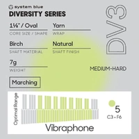 Promark Diversity Series DV3 "System Blue" Marimba Mallet