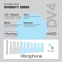 Promark Diversity Series DV4 "System Blue" Marimba Mallet