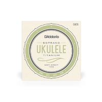 D'Addario EJ87S Titanium Ukulele Strings, Soprano - 4SETS