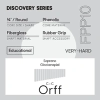 Promark Discovery Series FPP10 Extra Hard White Phenolic Orff Mallet