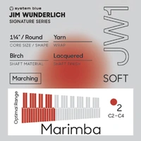 Promark Jim Wunderlich JW1 "System Blue" Soft Marimba Mallet