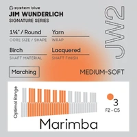 Promark Jim Wunderlich JW2 "System Blue" Medium Soft Marimba Mallet