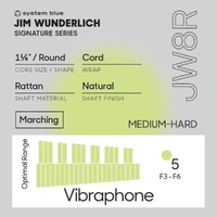 Promark Jim Wunderlich JW8R "System Blue" Medium Hard Vibraphone Mallet