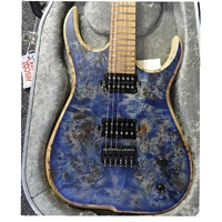 Skervesen Raptor 6 Electric Guitar, Poplar Burl Top, Rosewood Santos Fretboard, 