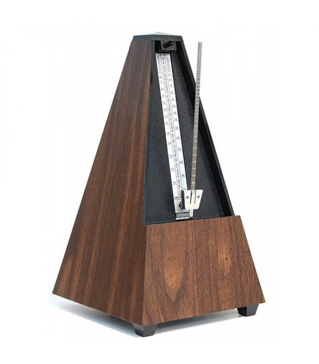Wittner Pyramid Metronome Plastic Bell in Simulated Walnut Grain 814K
