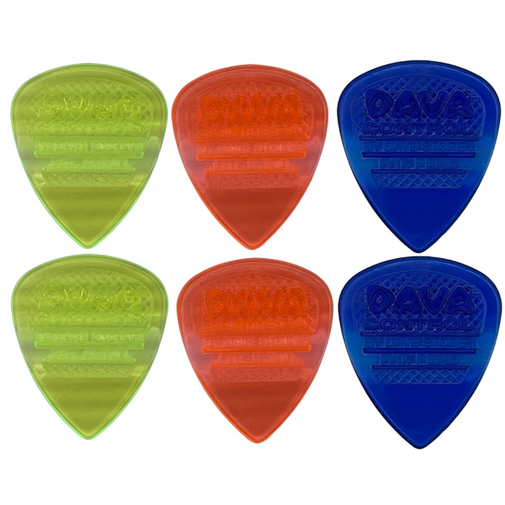 Plectrums　'POLYCARBONATE　Picks　Dava　Mixed　Guitar　Control　GEL'　Picks