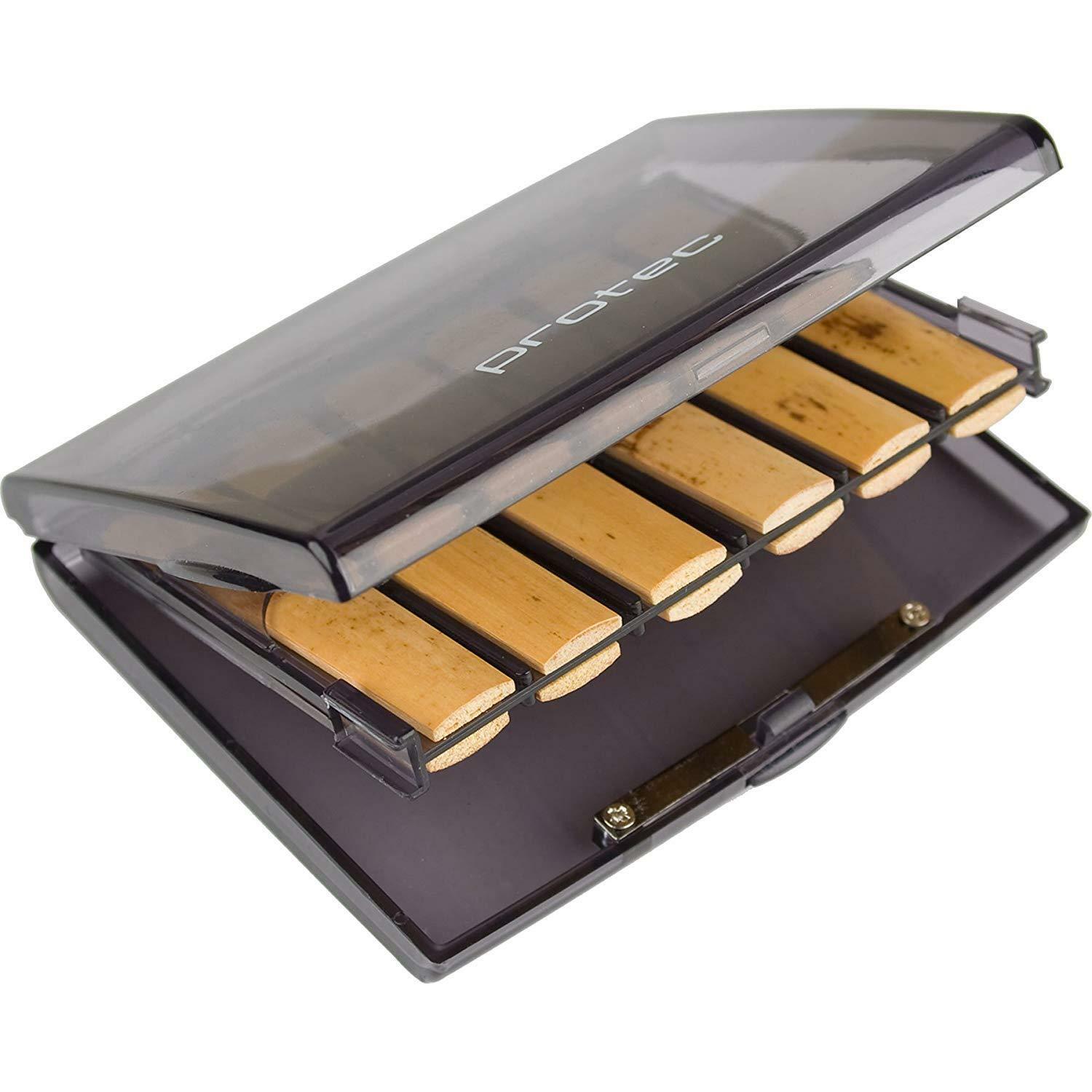 Protec Bb Reed Case Holds 12 Reeds Transparent Smoke