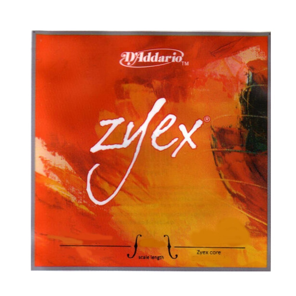 D'Addario DZ310S Zyex Series Violin Strings Set 4/4 Size Heavy , Silver