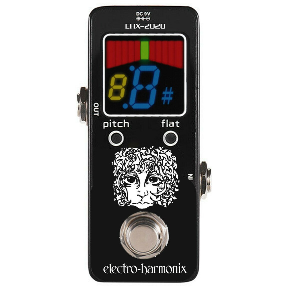 ElectroHarmonix EHX2020 Tuner Pedal Black Super compact with Power supply