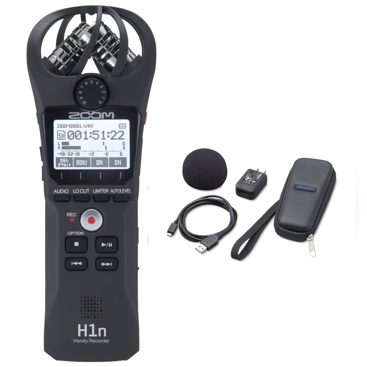 with　Mobile　Accessory　H1n　Zoom　Audio　SPH-1n　Handy　Recorder　Pack