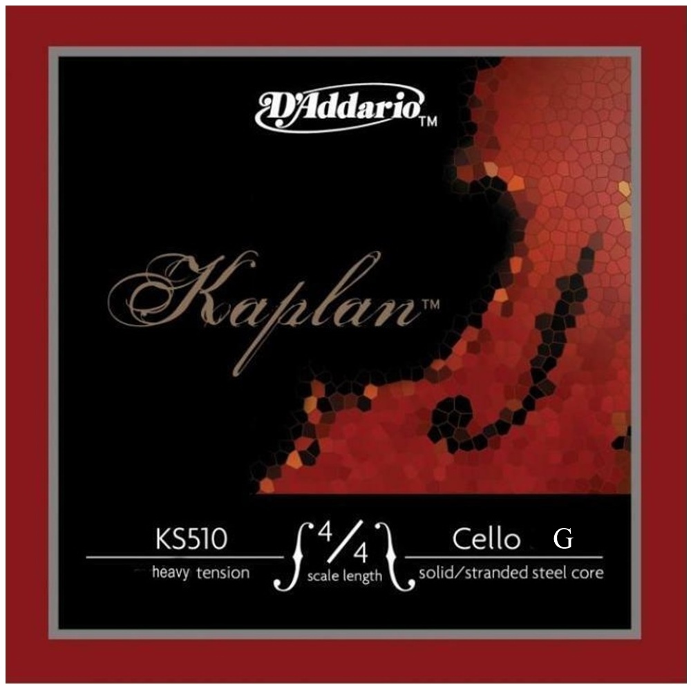 D'Addario Kaplan Cello Single G String 4/4 Scale , Heavy Tension