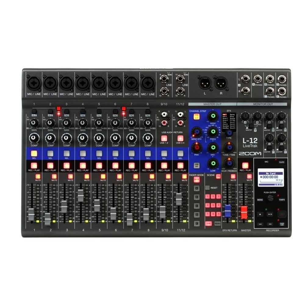 Zoom LiveTrak L-12 12-channel Digital Mixer / Recorder