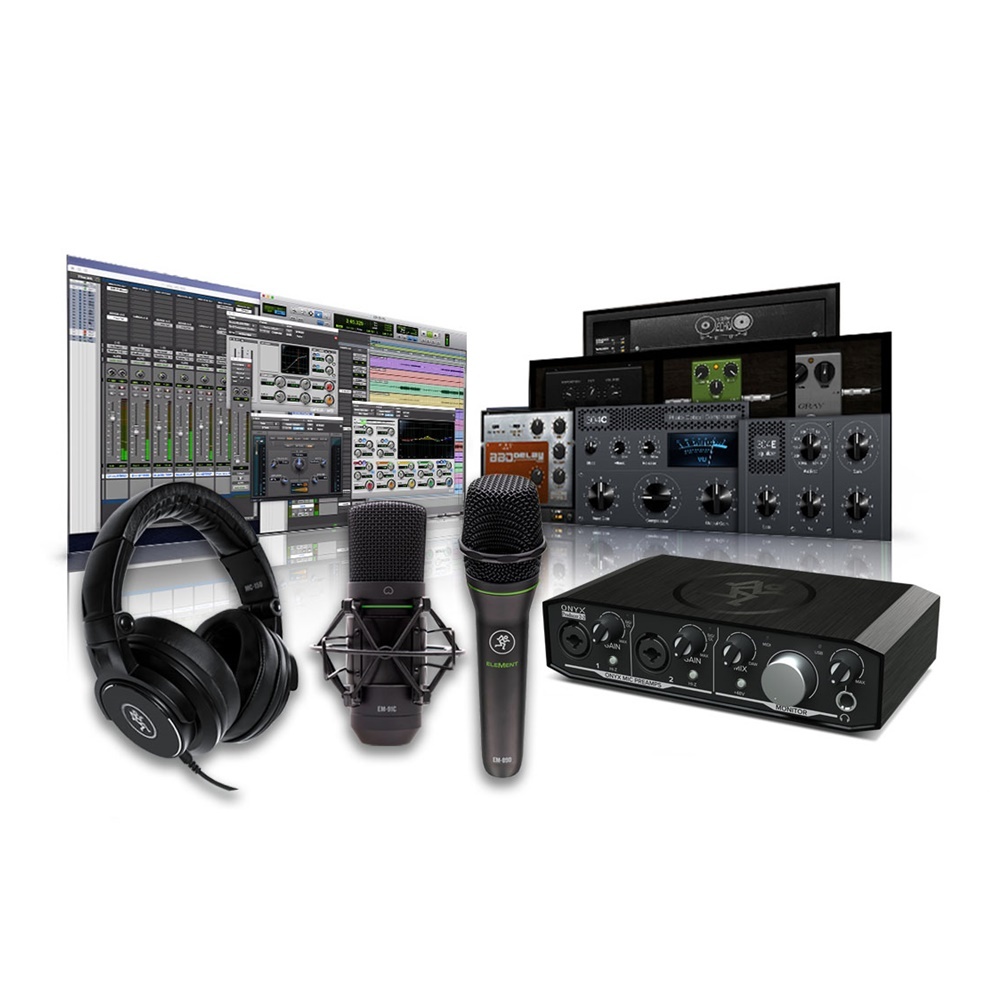 Mackie Performance Bundle Onyx Interface condesor & vocal mic with Headphones eBay