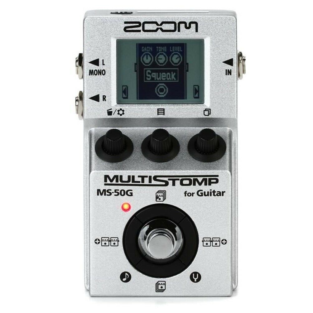 Zoom MS50G MultiStomp Multieffects Guitar Pedal with amp Modeling, Stompbox