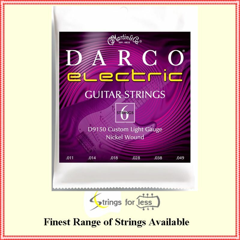 Martin D9150 Darco Electric Guitar Strings Custom Light 11 49 Nickel