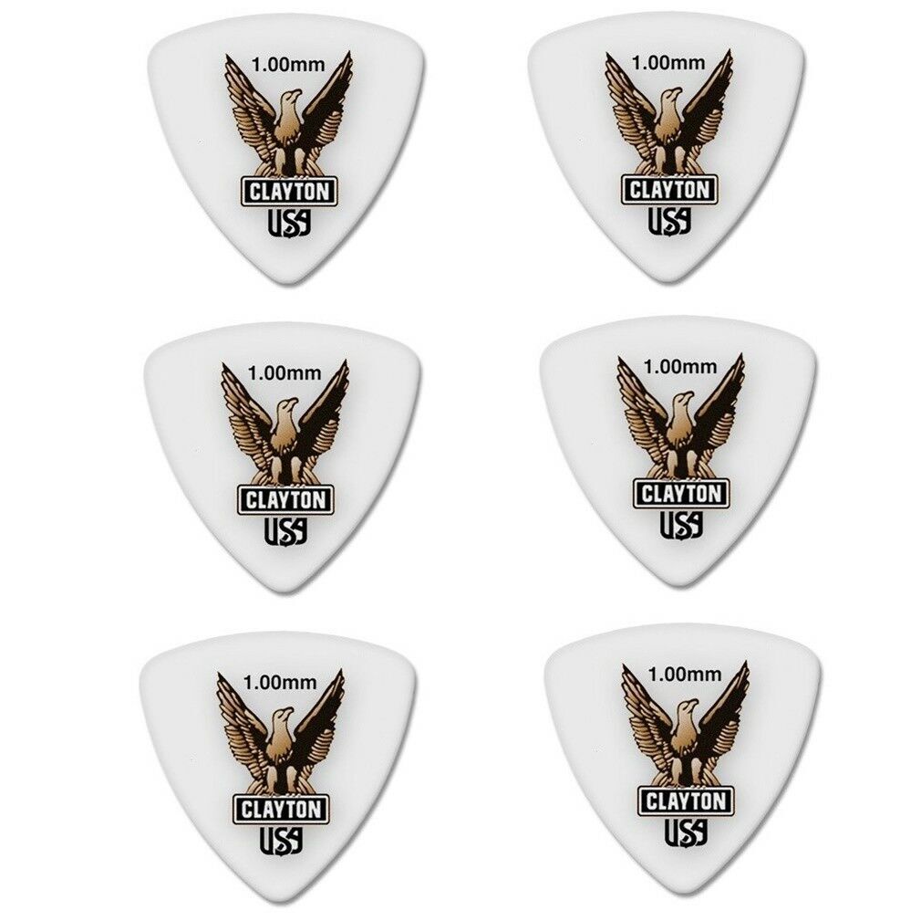 Clayton Acetal Guitar Picks Select from gauges Matte surface prevents slippage