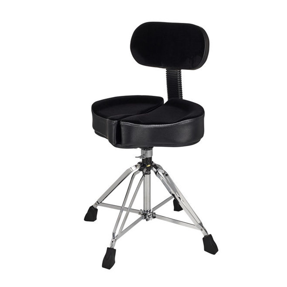 AHEAD SPINALG DRUM THRONE WITH BACKREST BLACK SPGBBR4