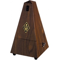 Wittner 855131 Maelzel Pyramid Metronome with Bell in Simulated Walnut Grain