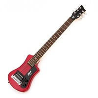 Hofner Shorty Electric Guitar with Gig Bag - Red