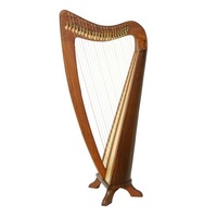 Folk Harp 22 String Carved French Style Height 27" String Range C-C 3 Octaves
