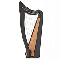 Heather Harp 22 String  with Levers  - 3 octaves 36" height - Black