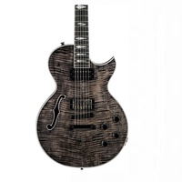 Heritage Custom Shop H-155M Limited-Edition Semi Hollow Electric Guitar Trans Black