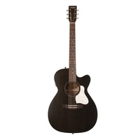Art & Lutherie Legacy Acoustic Electric Guitar Faded Black with Cutaway