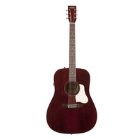 Art & Lutherie Americana QIT Acoustic / Electric Guitar Tennessee Red