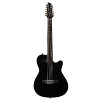 Godin 048588 A12 HG 12-String  Acoustic Electric Guitar with Gigbag Black