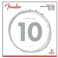 Fender 250R 3-Pack Electric Guitar Strings Regular Gauge 10 - 46