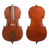 Gliga 2 - 3/4 Cello Outfit Dark Antique Varnish professionally set up