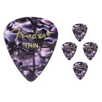 Fender 351 Premium Thin Celulloid Guitar Picks - Purple  Moto - 5 Picks