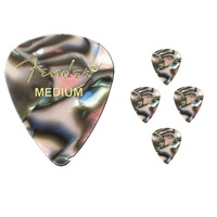 Fender Premium Colored Celluloid Guitar Picks 351 Abalone Medium - 5 Picks