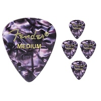 Fender 351 Premium Medium Celulloid Guitar Picks - Purple  Moto - 5 Picks