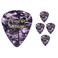 Fender 351 Premium Medium Celulloid Guitar Picks - Purple Moto - 5 Picks