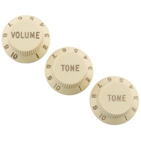 Fender Stratocaster Replacement Knobs - Aged 1 x Volume 2 x Tone