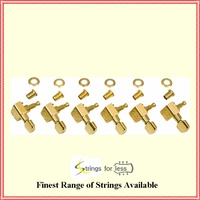 Fender Locking Guitar Tuners, American Deluxe Strat, Gold Plated, Set of 6
