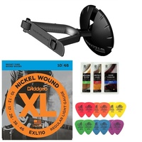 Electric Guitar - Ultimate support hanger tortex picks D'addario EXL110 + Polish