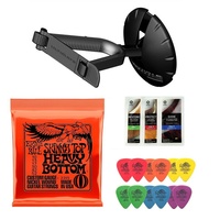 Electric Guitar - Ultimate support hanger tortex picks Ernie Ball 2215 + Polish