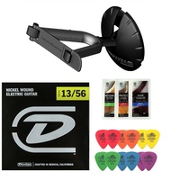 Electric Guitar - Ultimate support hanger tortex picks Dunlop 13-56 + Polish